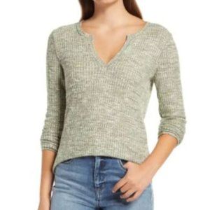 Socialite Long Sleeve Thermal Henley Top XS